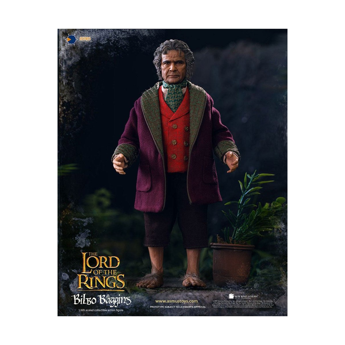 Asmus Toys - Der Herr der Ringe Actionfigur 1/6 Bilbo Baggins - LOTR