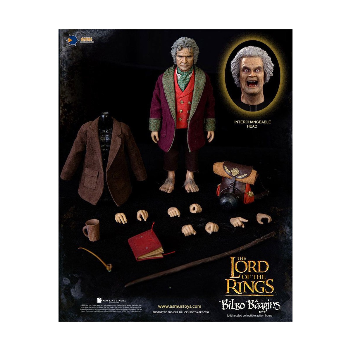 Asmus Toys - Der Herr der Ringe Actionfigur 1/6 Bilbo Baggins - LOTR
