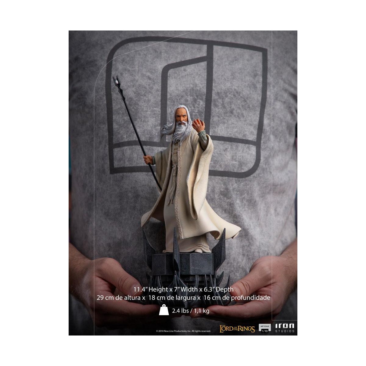Iron Studios - Saruman - Saruman - Der Herr der Ringe - LOTR Statue BDS Art Scale 1/10