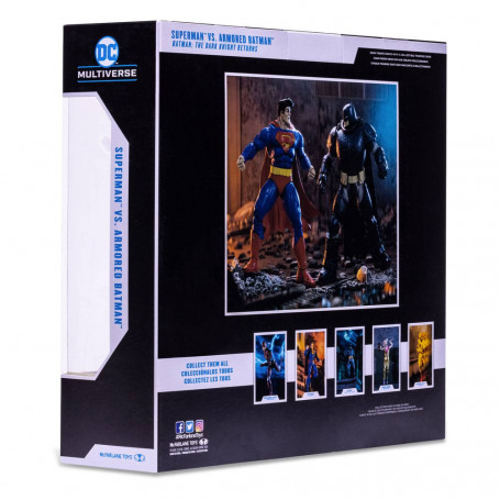 Mc Farlane DC Multiverse - Pack 2 figurines Superman Vs Armored Batman (The Dark Knight Returns) 1/12
