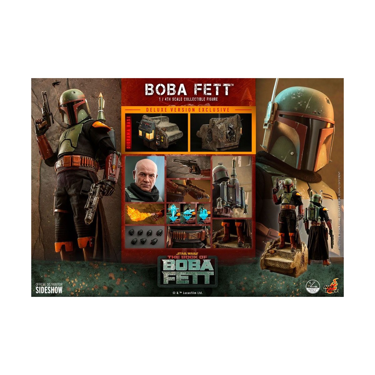 Hot Toys Star Wars - Boba Fett 1/4 Deluxe - The Book of Boba Fett