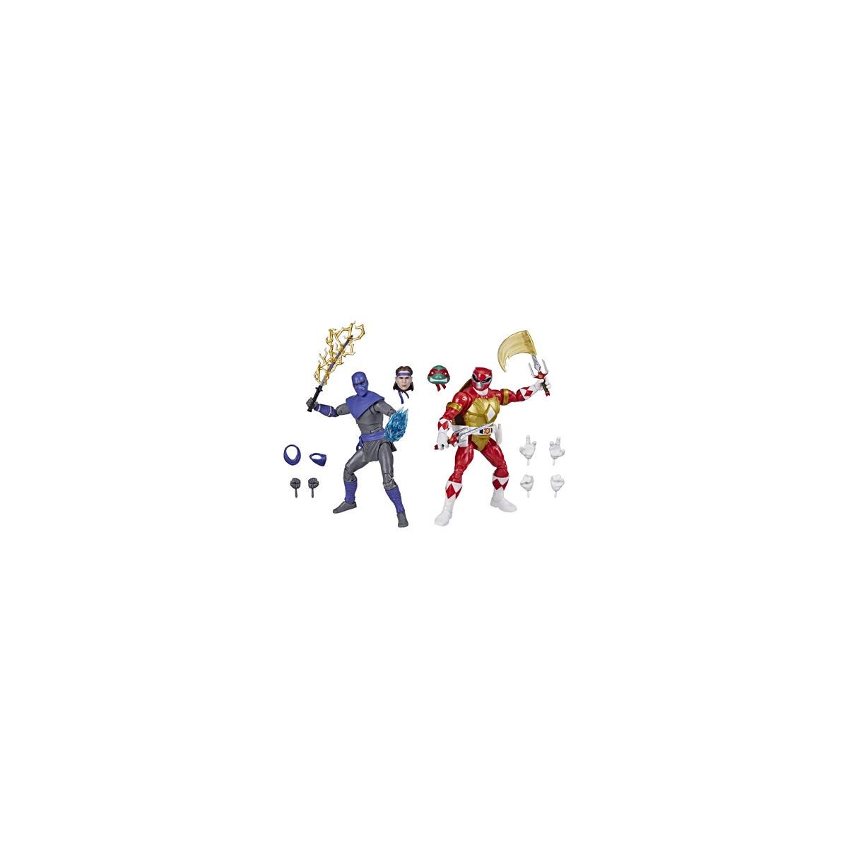 Hasbro - Pack 2 Figuren RAPHAEL & FOOT SOLDIER TOMMY - Lightning Collection Power Rangers