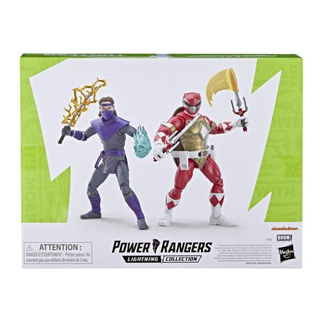 Hasbro - Pack 2 Figuren RAPHAEL & FOOT SOLDIER TOMMY - Lightning Collection Power Rangers