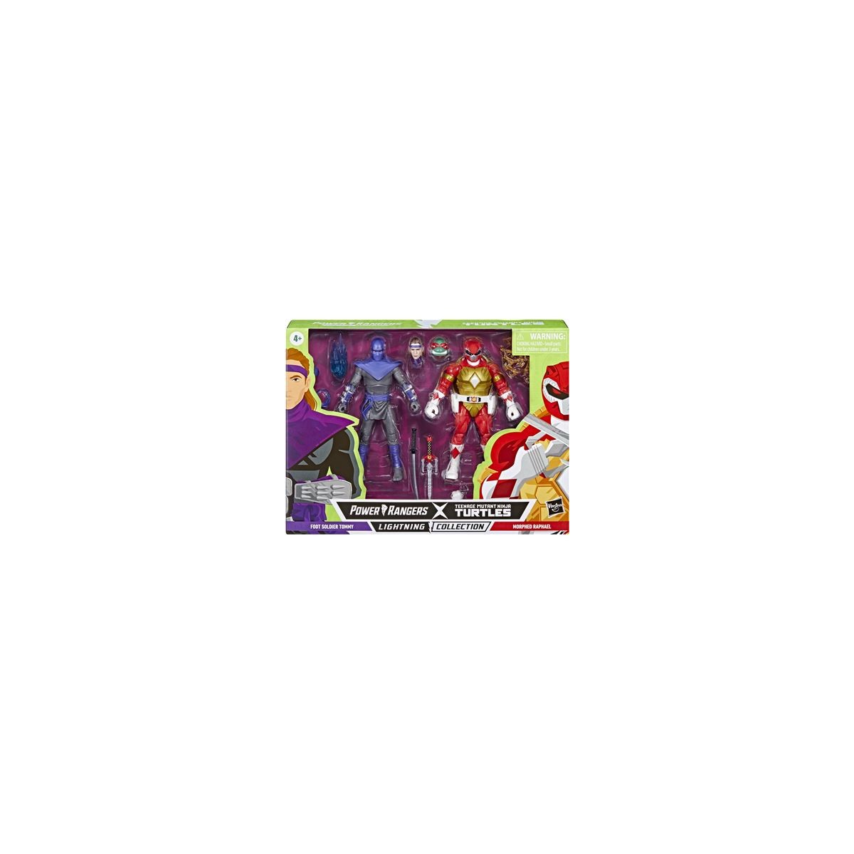 Hasbro - Pack 2 Figuren RAPHAEL & FOOT SOLDIER TOMMY - Lightning Collection Power Rangers