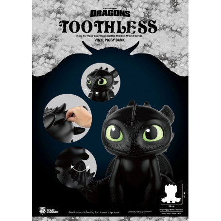 Beast Kingdom Toothless Riesen-Spardose Crocmou - How to train your Dragon