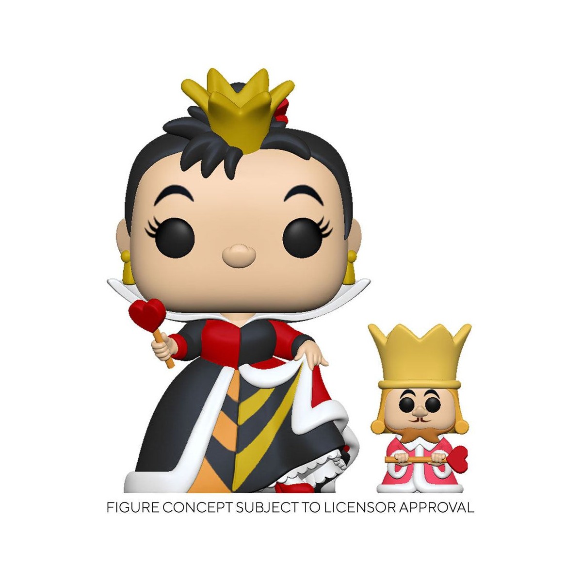Funko POP! Disney - Alice im Wunderland - Queen of Heart with King - Die Herzkönigin und der König