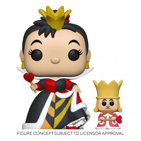 Funko POP! Disney - Alice im Wunderland - Queen of Heart with King - Die Herzkönigin und der König
