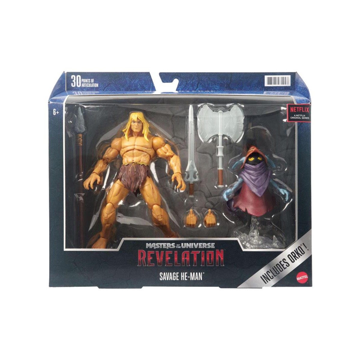 Masters of the Universe: Revelation Masterverse - Savage He-Man & Orkos Deluxe