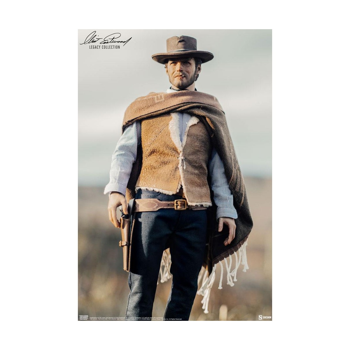 Sideshow - The Man With No Name Actionfigur 1/6 - The Good, the Bad and the Ugly - Der Gute, der Schurke und der Bösewicht