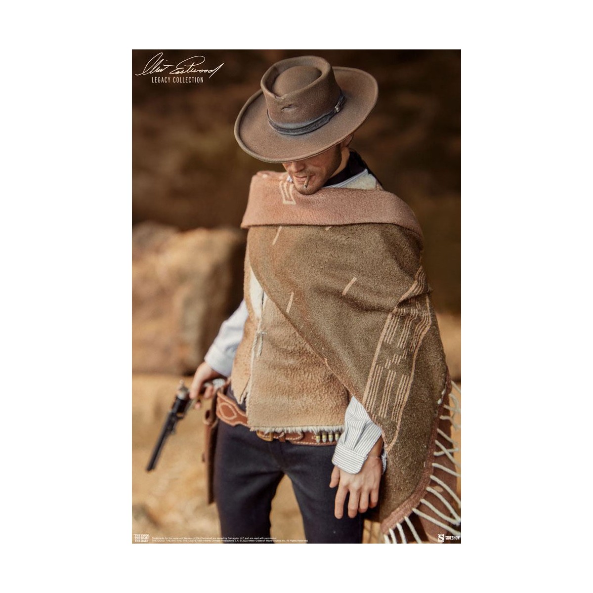 Sideshow - The Man With No Name Actionfigur 1/6 - The Good, the Bad and the Ugly - Der Gute, der Schurke und der Bösewicht