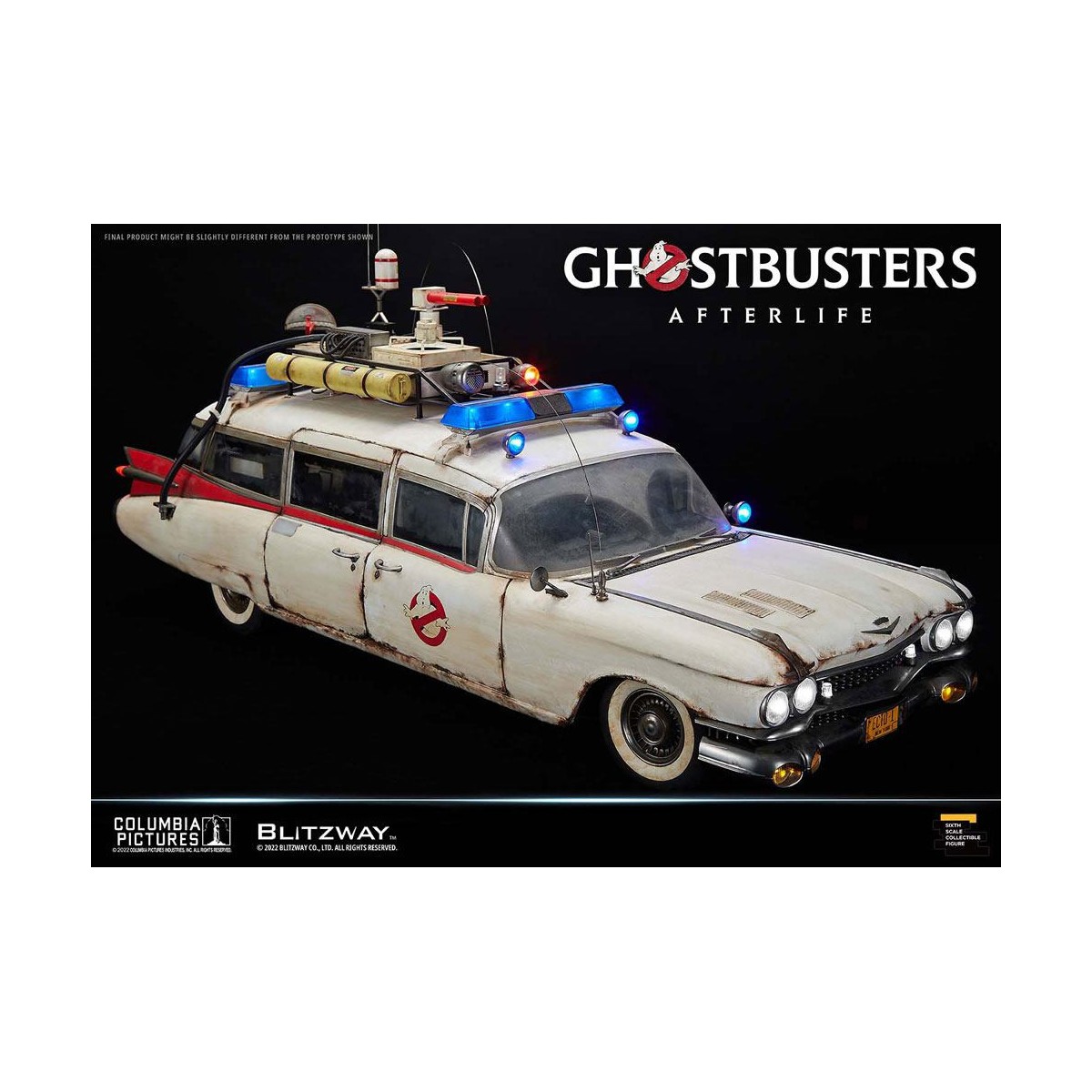 Blitzway Ghostbusters die Heritage Fahrzeug 1/6 ECTO-1 1959 Cadillac - Ghostbusters Afterlife