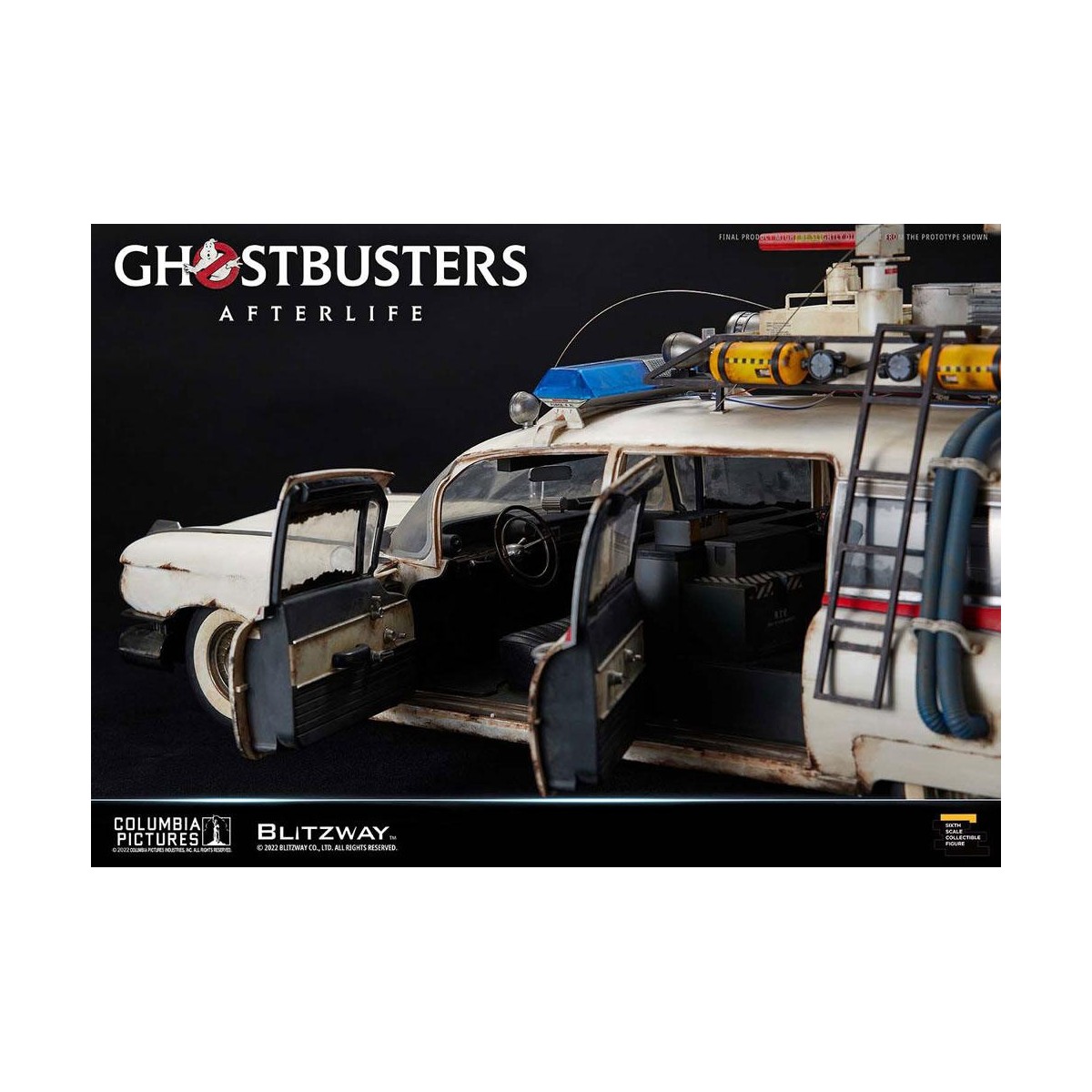 Blitzway Ghostbusters die Heritage Fahrzeug 1/6 ECTO-1 1959 Cadillac - Ghostbusters Afterlife