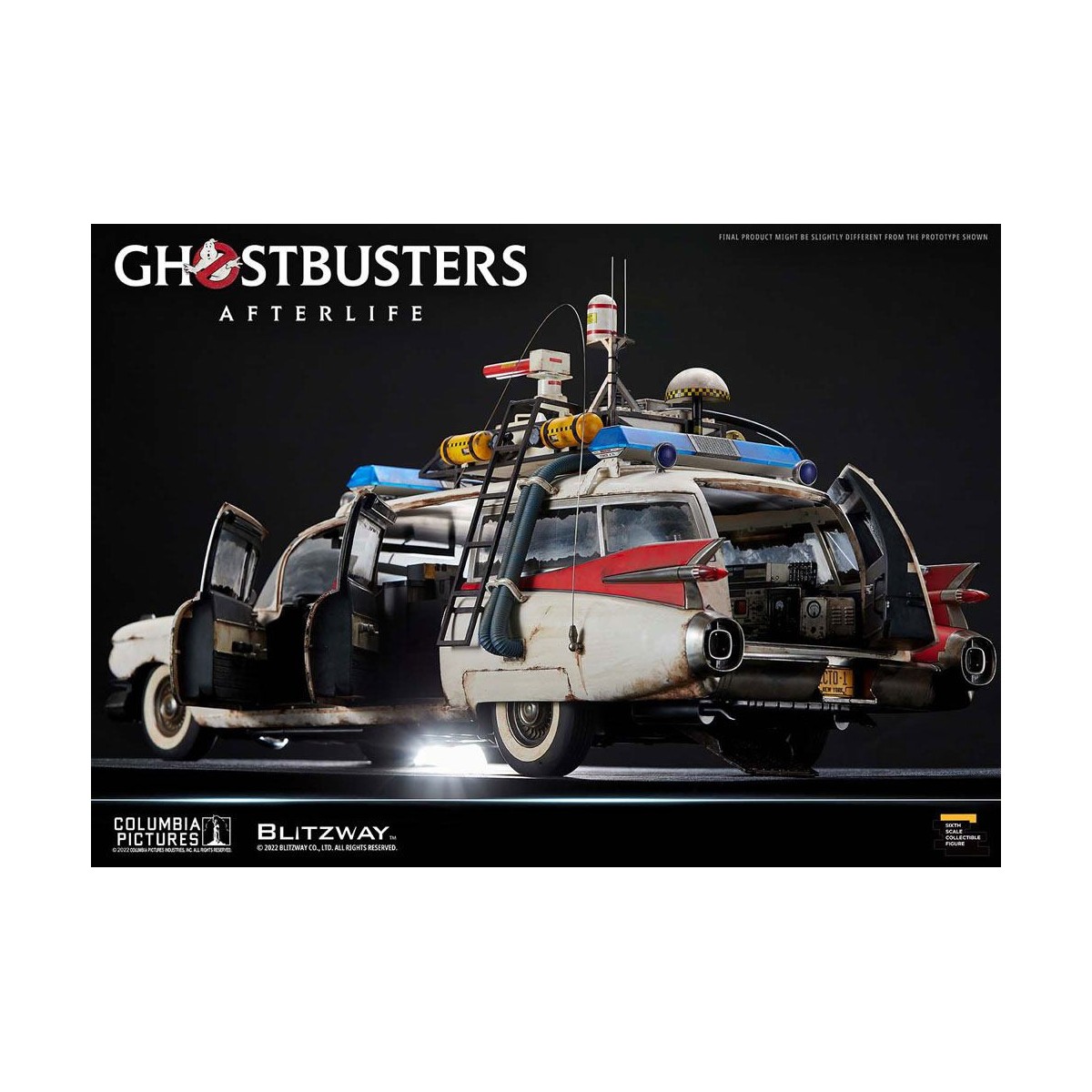 Blitzway Ghostbusters die Heritage Fahrzeug 1/6 ECTO-1 1959 Cadillac - Ghostbusters Afterlife