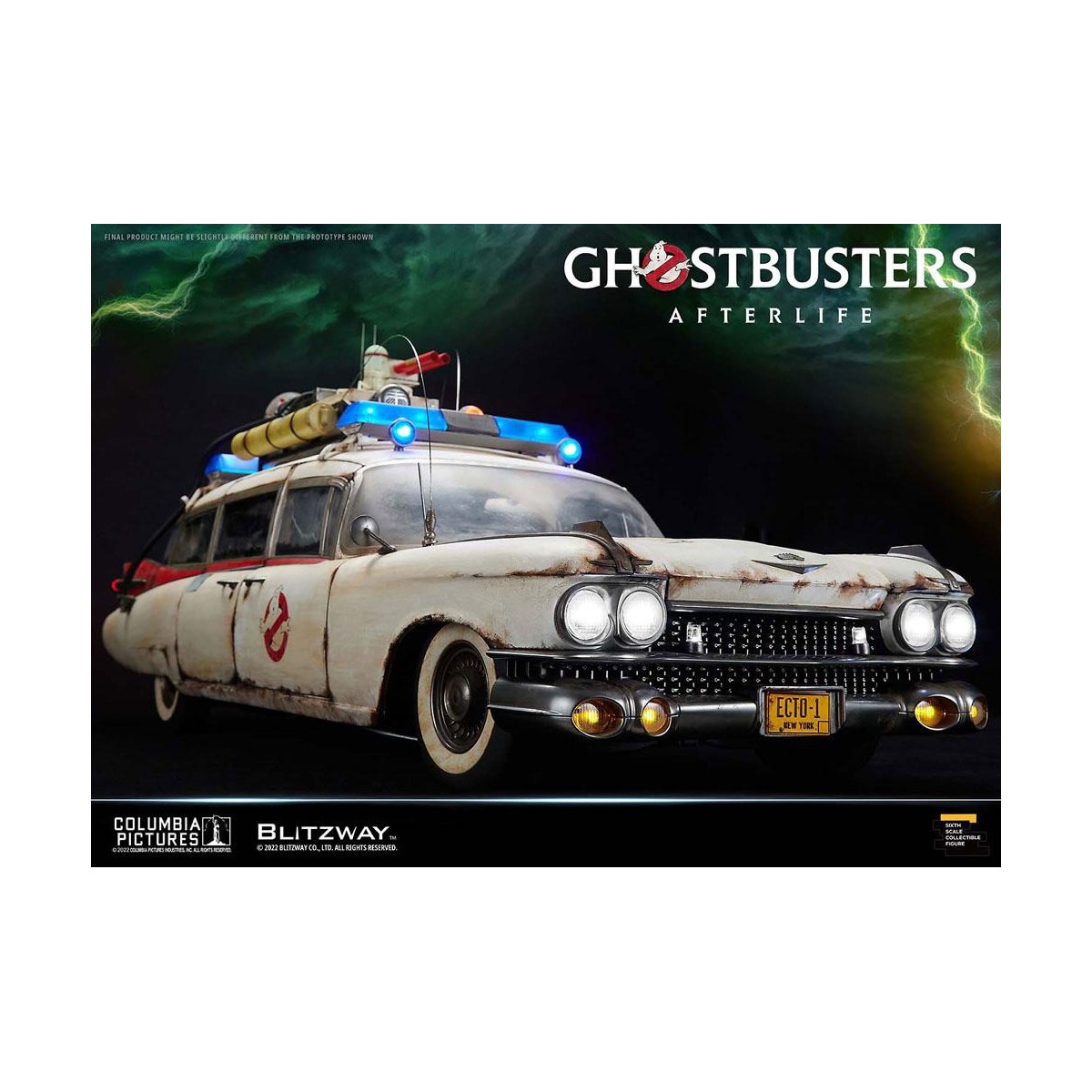 Blitzway Ghostbusters die Heritage Fahrzeug 1/6 ECTO-1 1959 Cadillac - Ghostbusters Afterlife