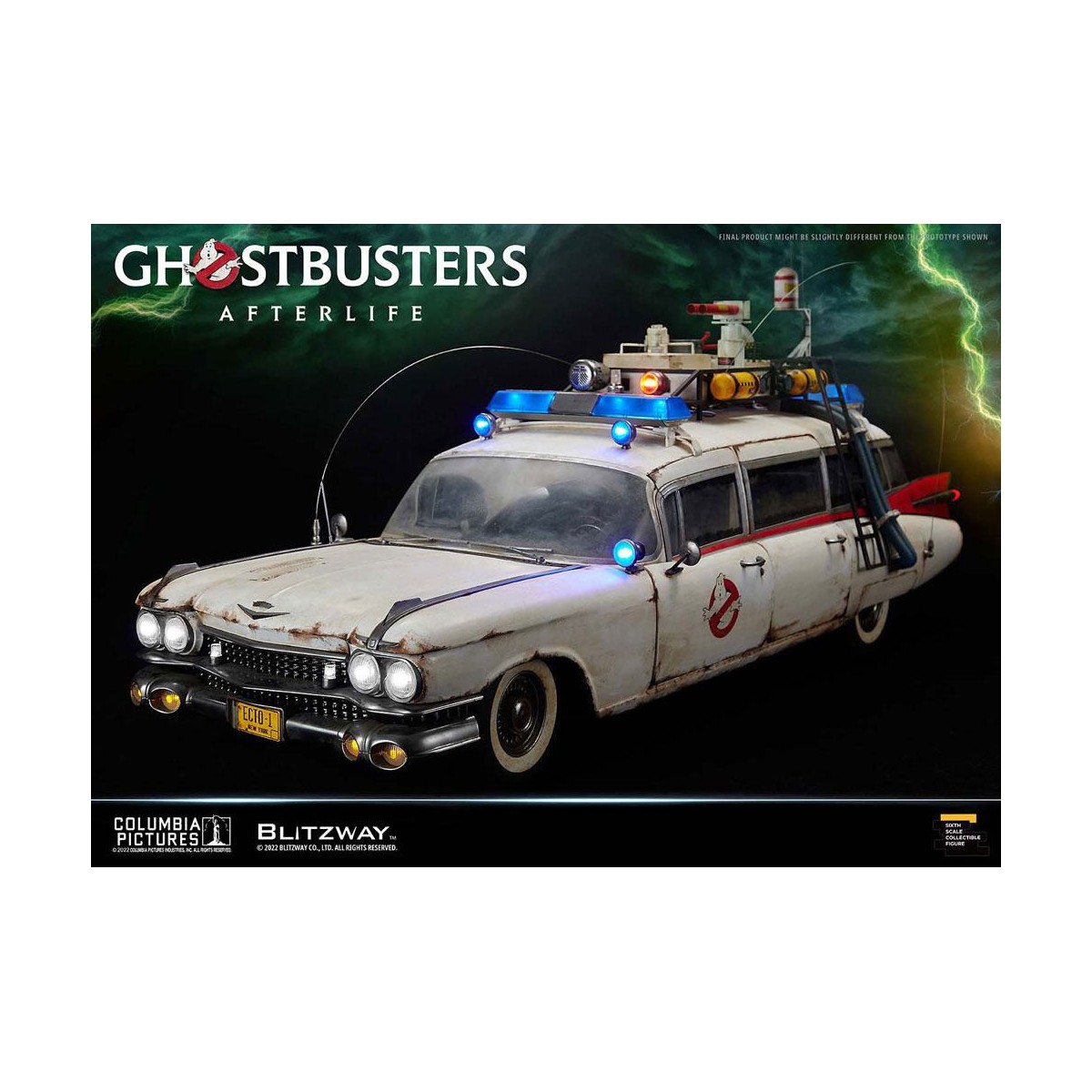 Blitzway Ghostbusters die Heritage Fahrzeug 1/6 ECTO-1 1959 Cadillac - Ghostbusters Afterlife