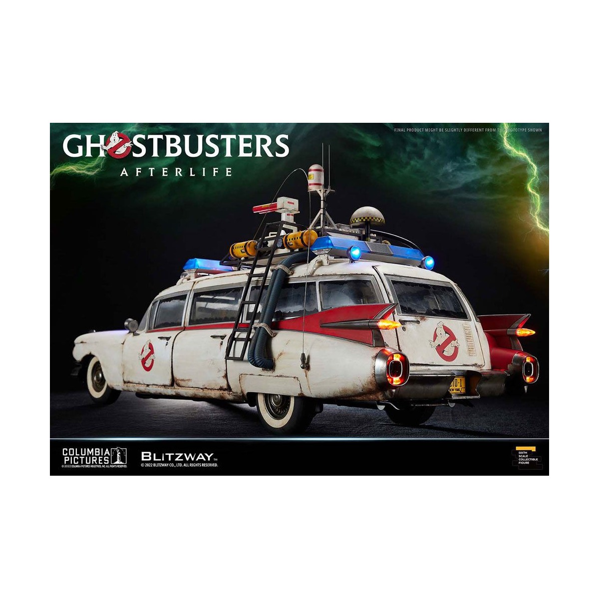 Blitzway Ghostbusters die Heritage Fahrzeug 1/6 ECTO-1 1959 Cadillac - Ghostbusters Afterlife