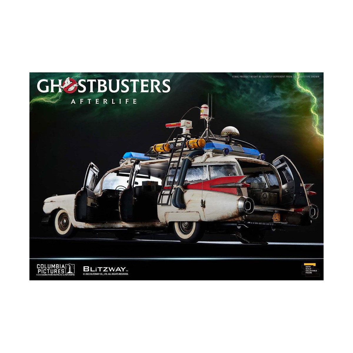 Blitzway Ghostbusters die Heritage Fahrzeug 1/6 ECTO-1 1959 Cadillac - Ghostbusters Afterlife