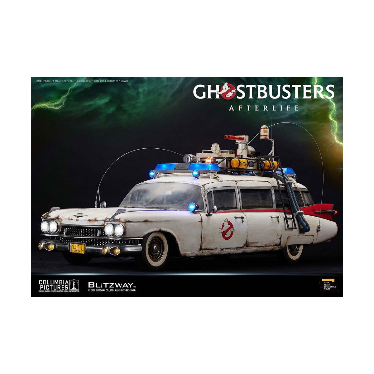 Blitzway Ghostbusters die Heritage Fahrzeug 1/6 ECTO-1 1959 Cadillac - Ghostbusters Afterlife