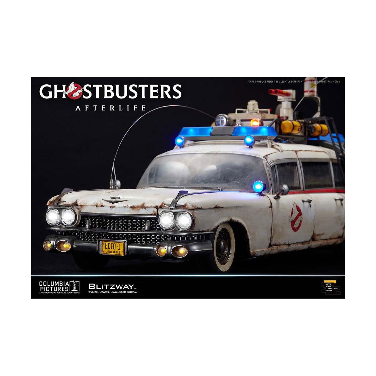 Blitzway Ghostbusters die Heritage Fahrzeug 1/6 ECTO-1 1959 Cadillac - Ghostbusters Afterlife