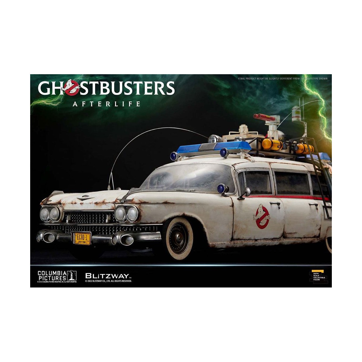 Blitzway Ghostbusters die Heritage Fahrzeug 1/6 ECTO-1 1959 Cadillac - Ghostbusters Afterlife