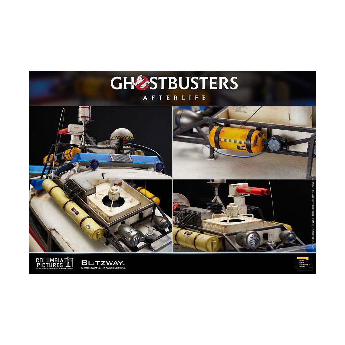 Blitzway Ghostbusters die Heritage Fahrzeug 1/6 ECTO-1 1959 Cadillac - Ghostbusters Afterlife