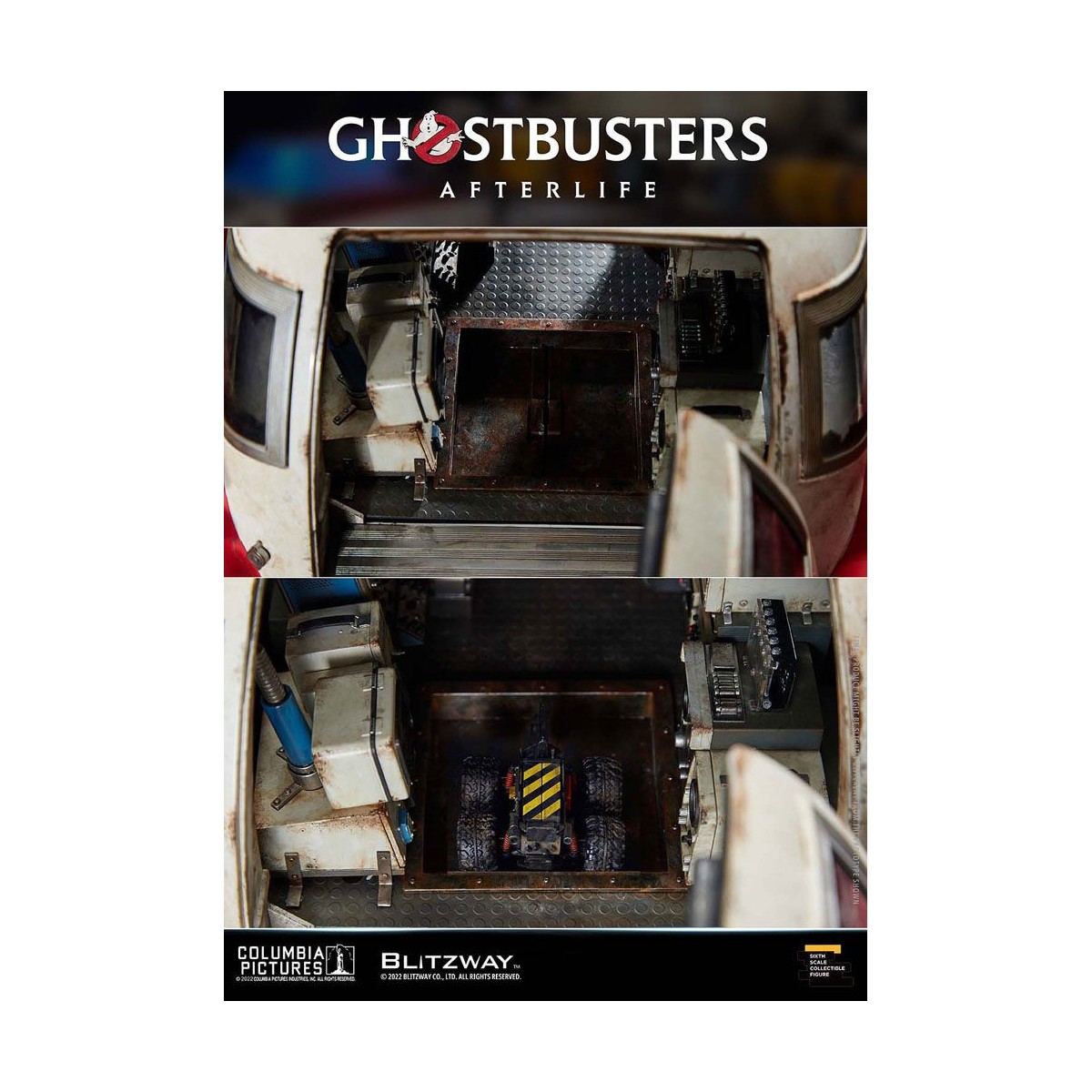 Blitzway Ghostbusters die Heritage Fahrzeug 1/6 ECTO-1 1959 Cadillac - Ghostbusters Afterlife