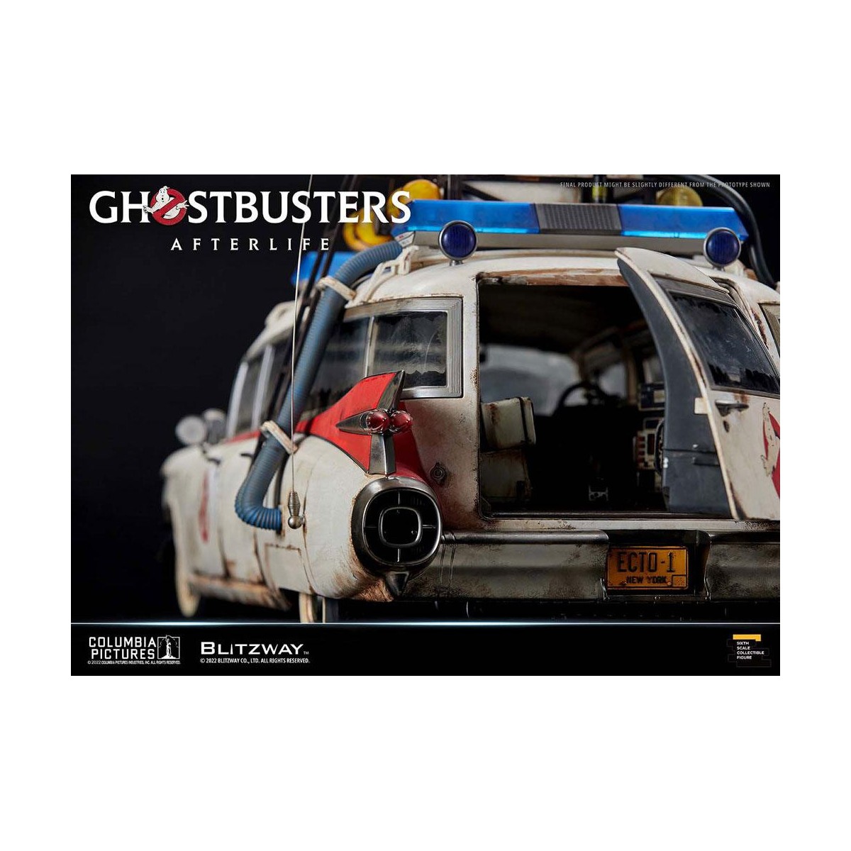 Blitzway Ghostbusters die Heritage Fahrzeug 1/6 ECTO-1 1959 Cadillac - Ghostbusters Afterlife