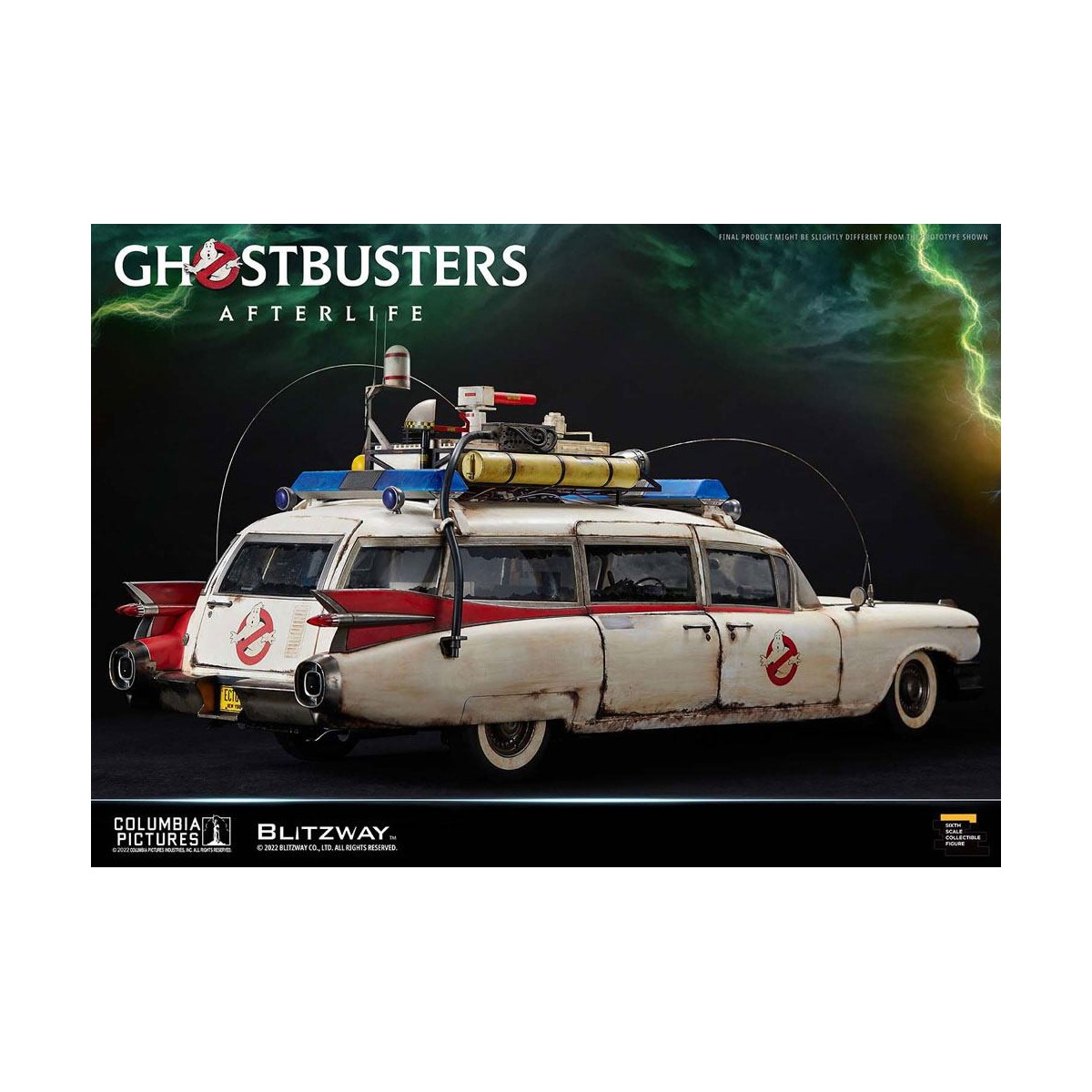 Blitzway Ghostbusters die Heritage Fahrzeug 1/6 ECTO-1 1959 Cadillac - Ghostbusters Afterlife