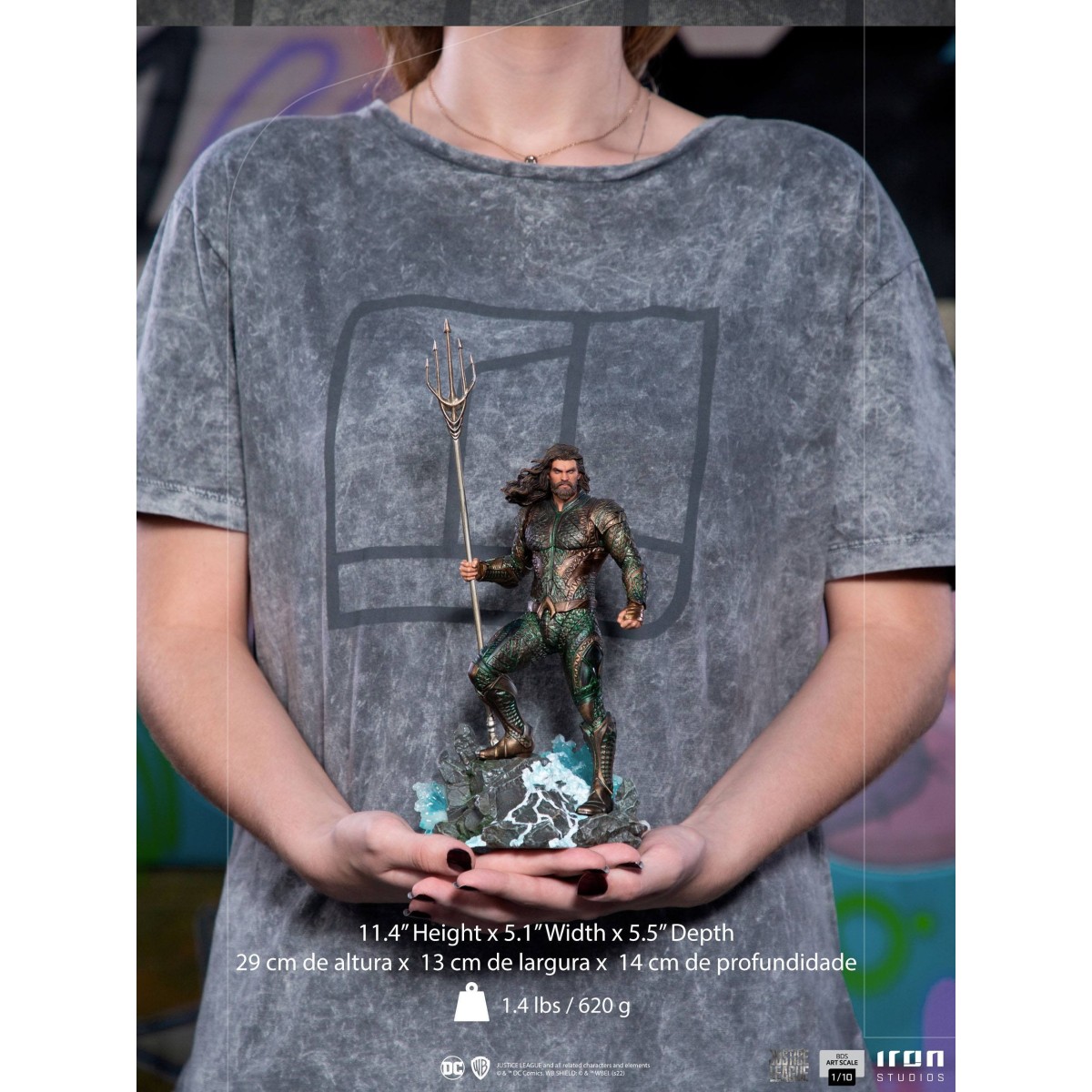 Iron Studios Aquaman Zack Snyder's Justice League - Art Scale 1/10