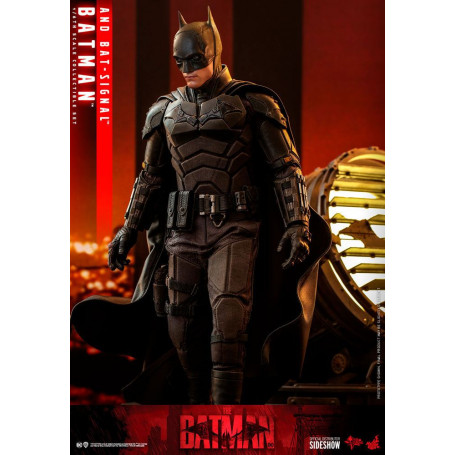 Hot toys - THE BATMAN AND BAT-SIGNAL Movie Masterpiece 1/6