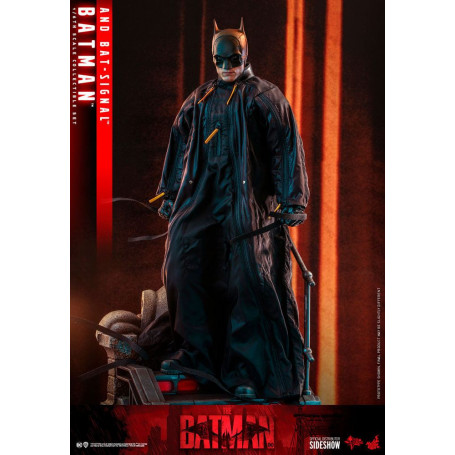 Hot toys - THE BATMAN AND BAT-SIGNAL Movie Masterpiece 1/6