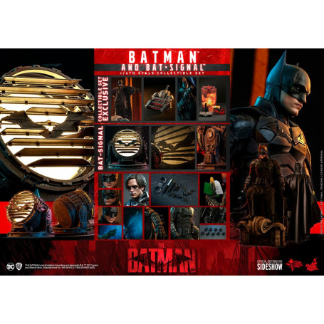 Hot toys - THE BATMAN AND BAT-SIGNAL Movie Masterpiece 1/6