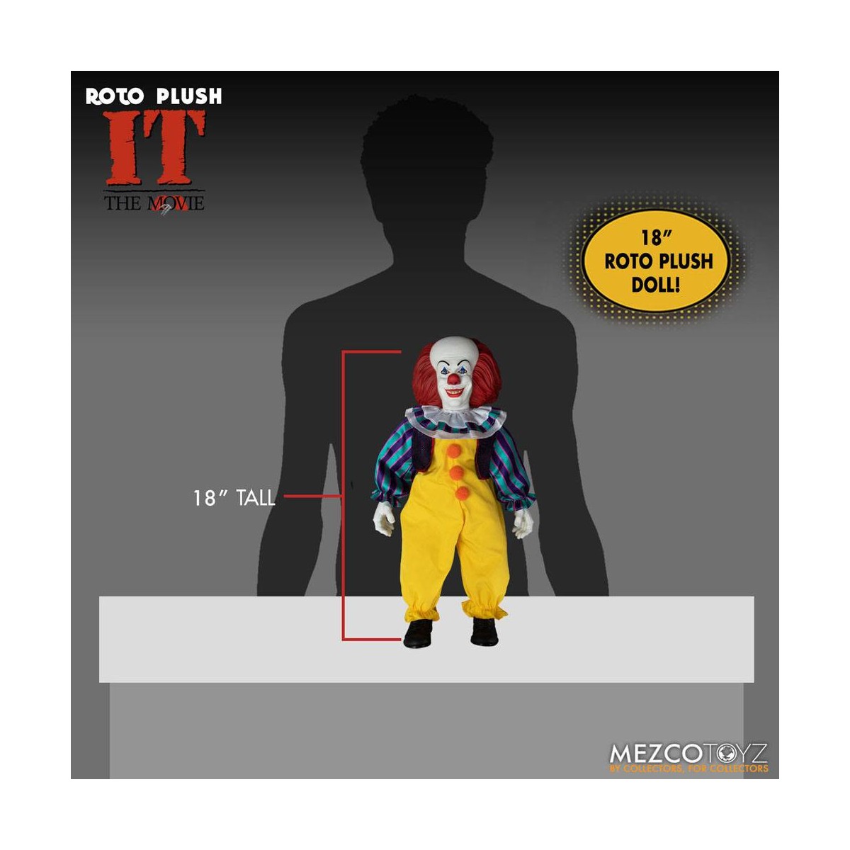 Mezco - CA - IT - Er ist wieder da - Roto Doll Pennywise 1990 - Mega Designer Serie