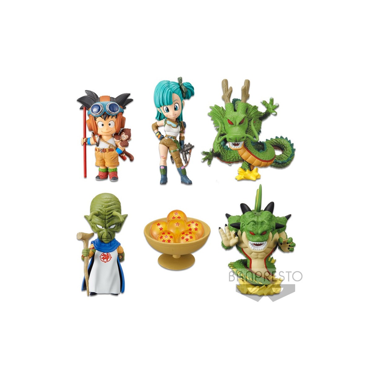Banpresto Dragonball - WCF - TREASURE RALLY Vol.2 - Serie von 6 Figuren
