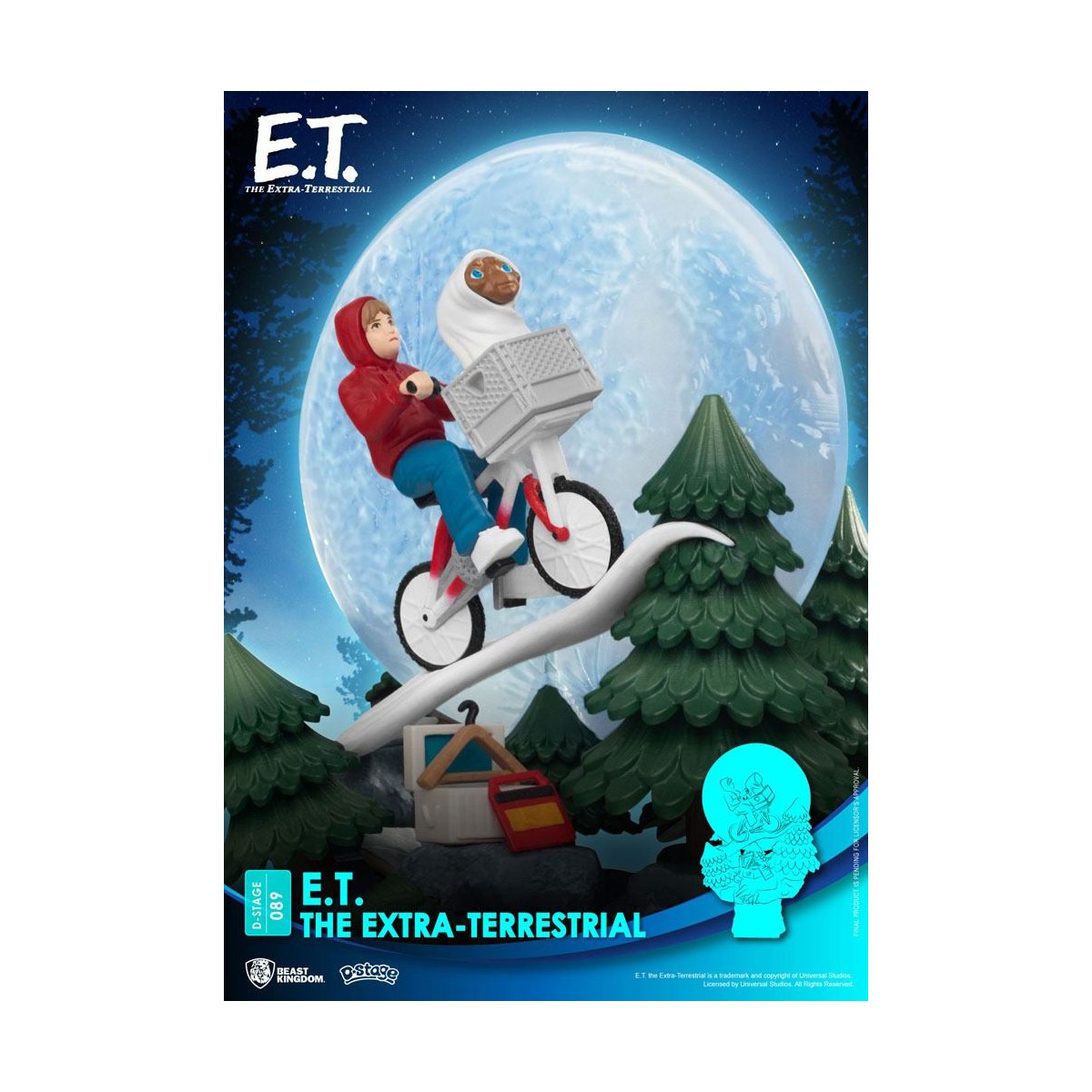 Beast Kingdom Disney Diorama E.T. der Außerirdische - PVC D-Stage Iconic Movie Scene