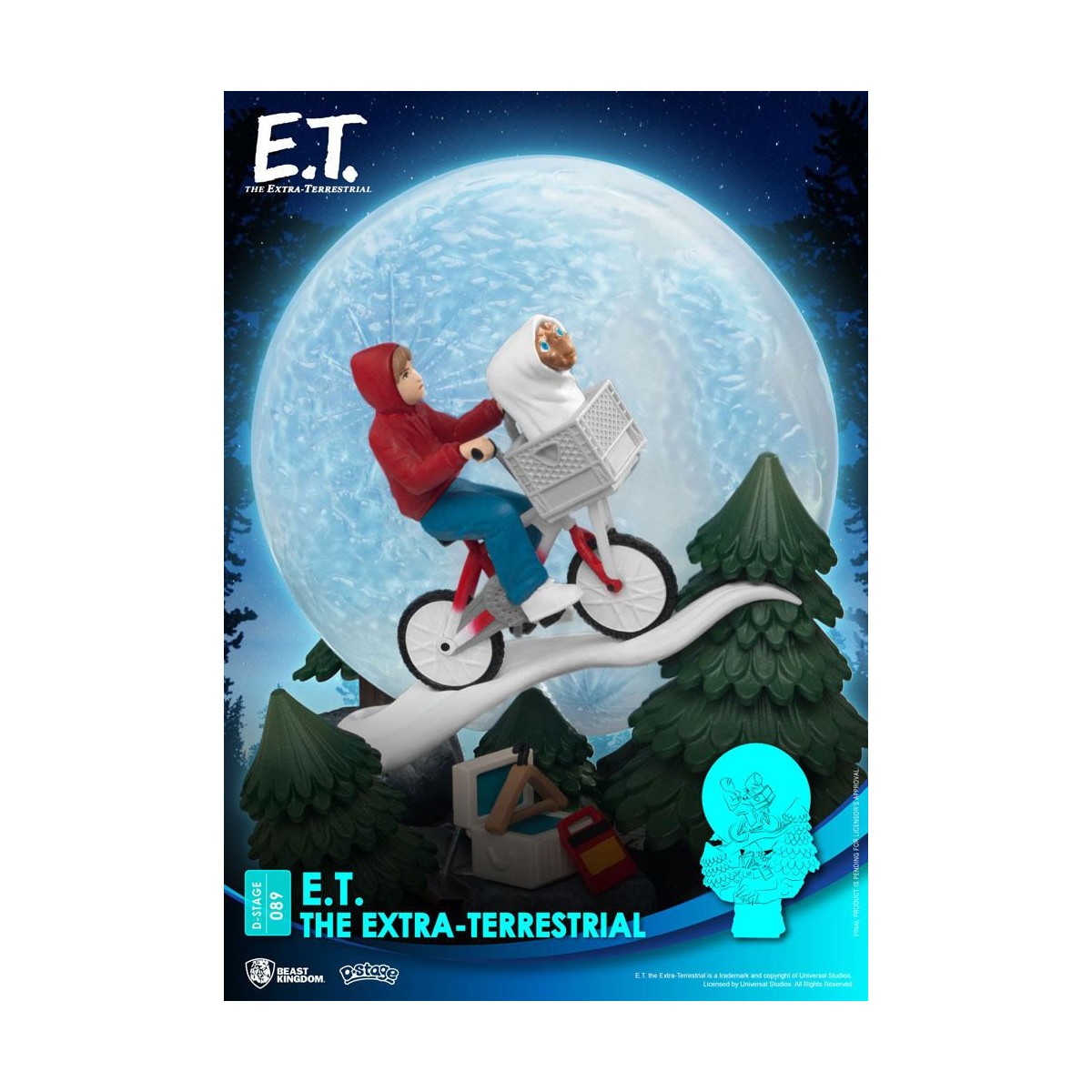 Beast Kingdom Disney Diorama E.T. der Außerirdische - PVC D-Stage Iconic Movie Scene