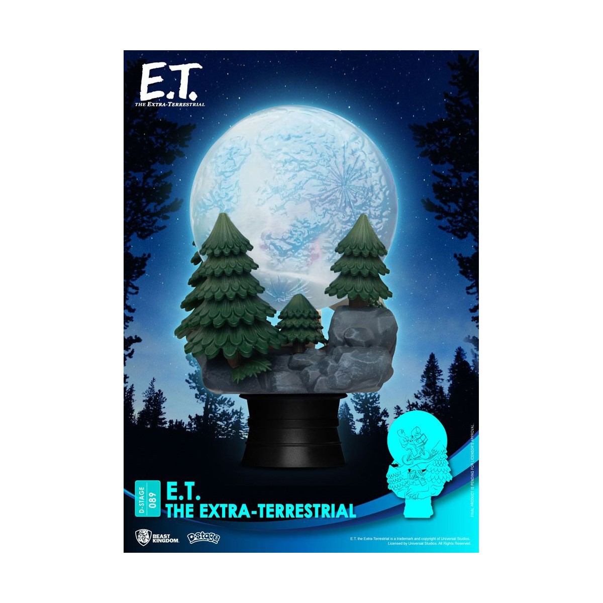 Beast Kingdom Disney Diorama E.T. der Außerirdische - PVC D-Stage Iconic Movie Scene