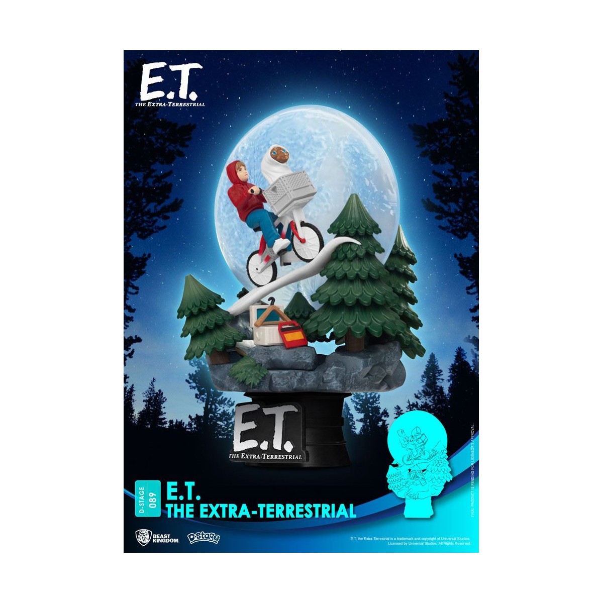 Beast Kingdom Disney Diorama E.T. der Außerirdische - PVC D-Stage Iconic Movie Scene