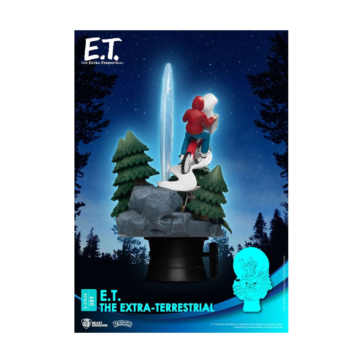 Beast Kingdom Disney Diorama E.T. der Außerirdische - PVC D-Stage Iconic Movie Scene