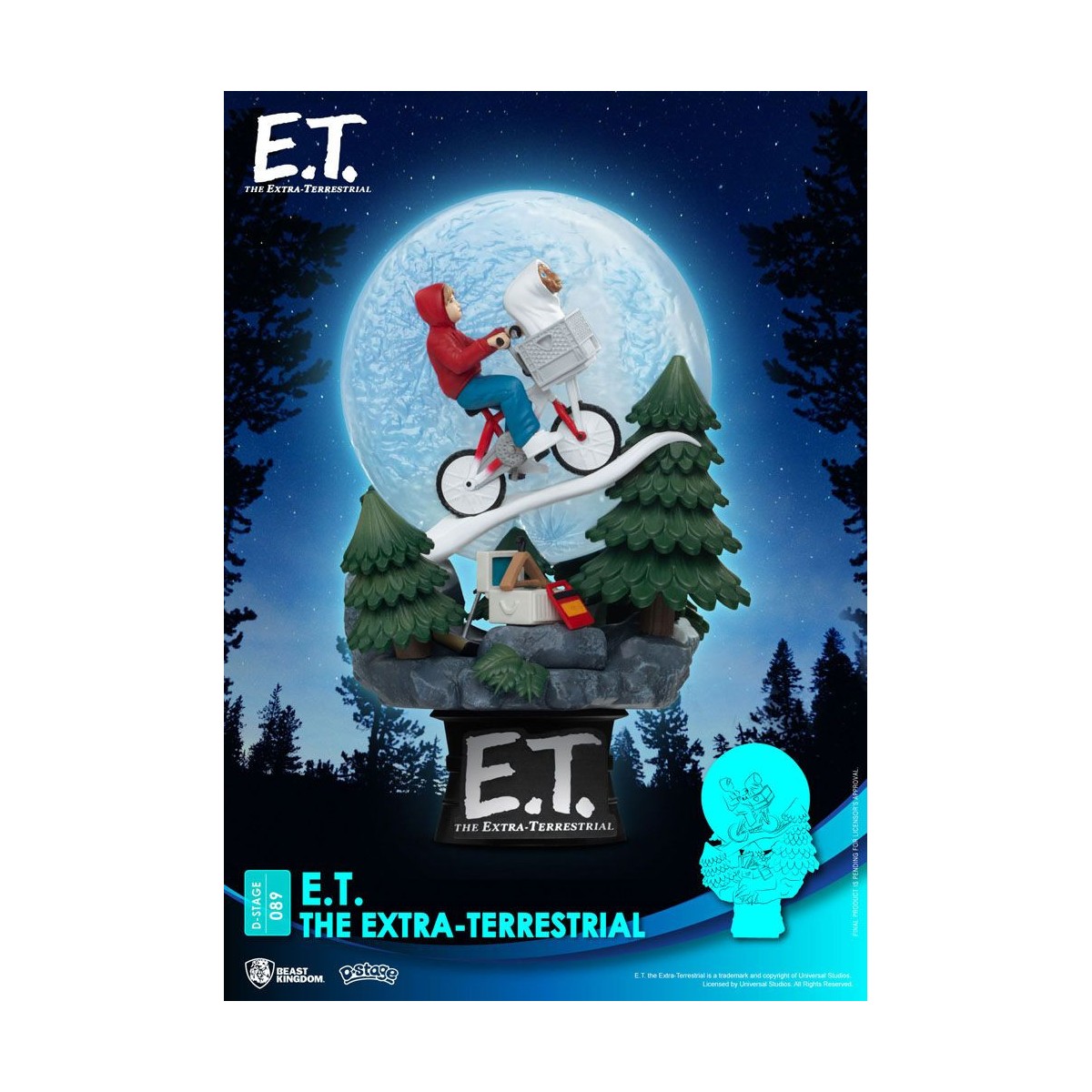 Beast Kingdom Disney Diorama E.T. der Außerirdische - PVC D-Stage Iconic Movie Scene