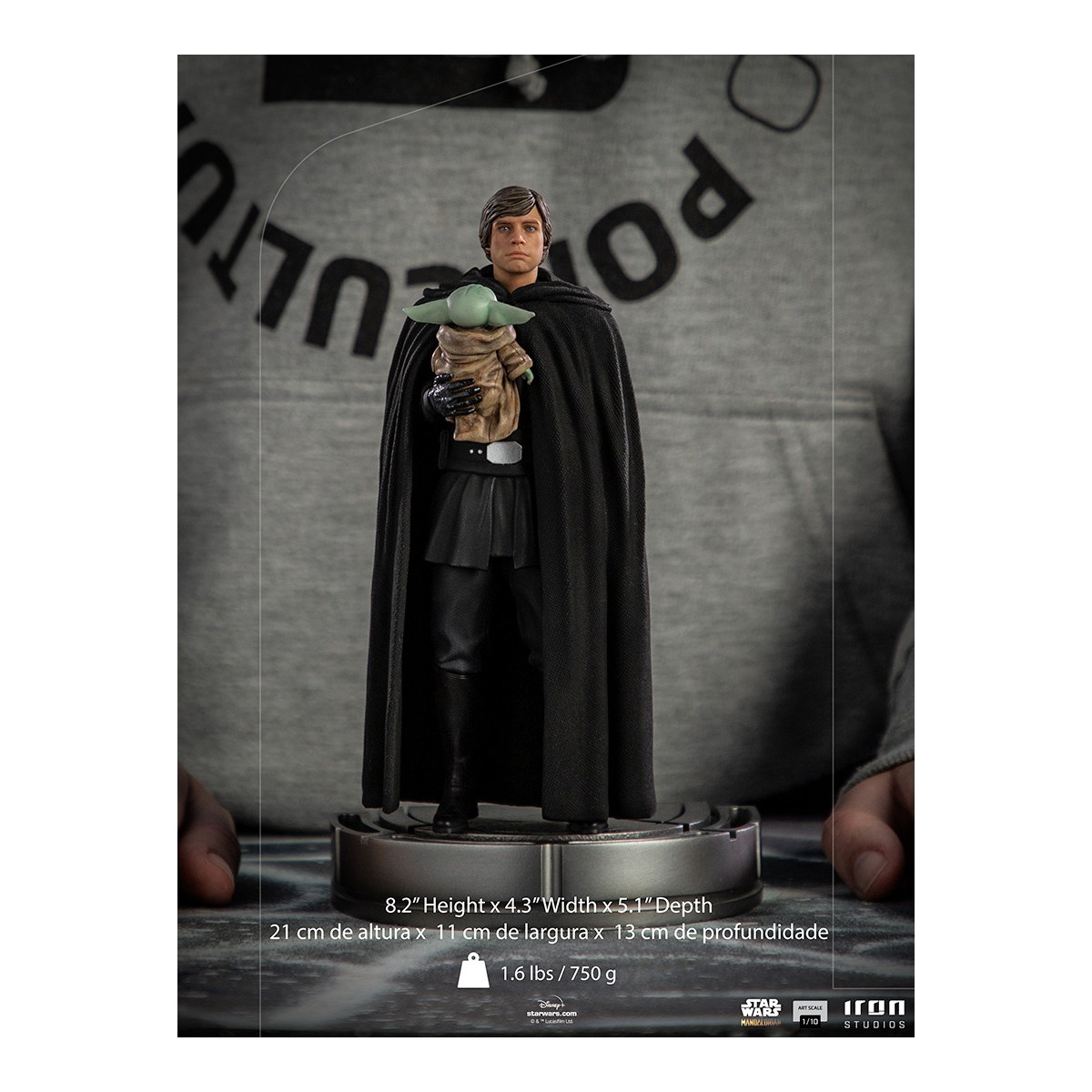 IRON STUDIOS - Luke Skywalker & Grogu BDS Art Scale 1/10 - Star Wars The Mandalorian