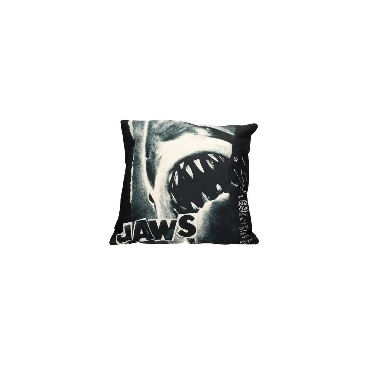 SD Toys - Kissen JAWS - Der weiße Hai Movie Poster Schwarz und Weiß
