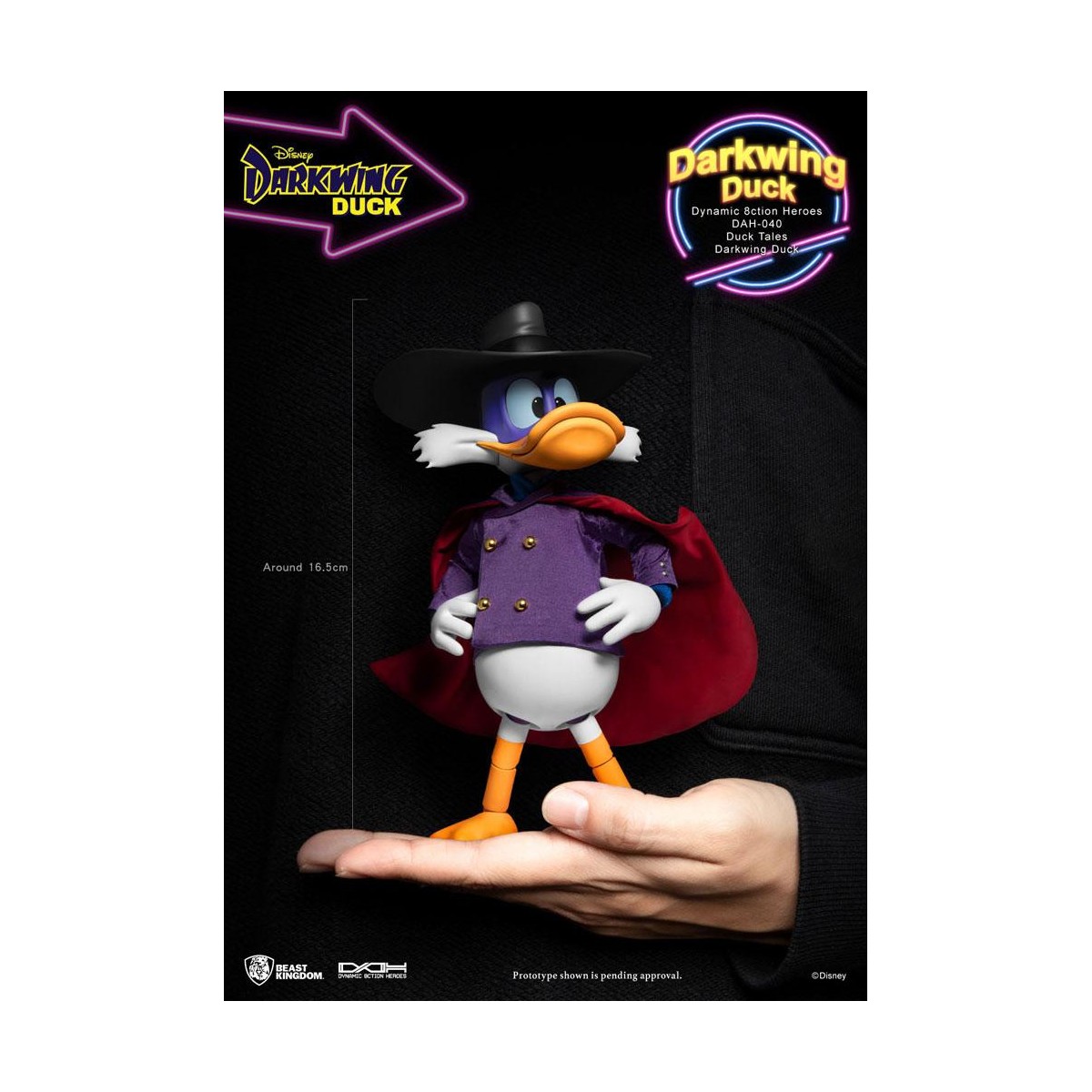 Beast Kingdom Disney Classic Figurine - Darkwing Duck - Dynamic Action Heroes 1/9