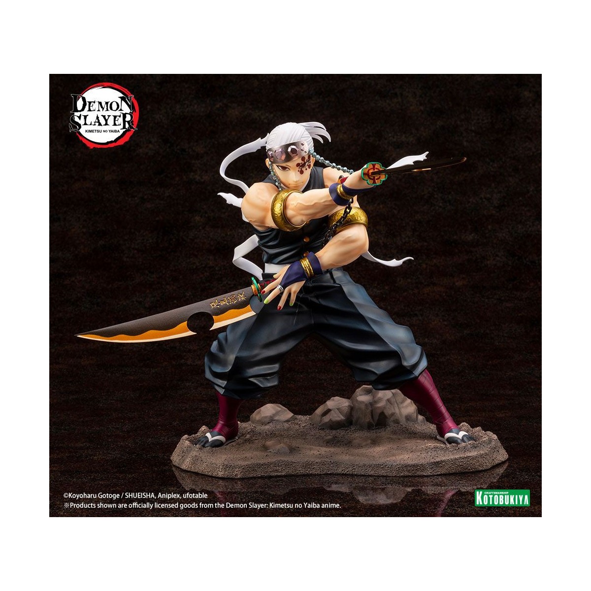 Kotobukiya - Tengen Uzui Bonus Edition - Demon Slayer: Kimetsu no Yaiba PVC ARTFXJ 1/8
