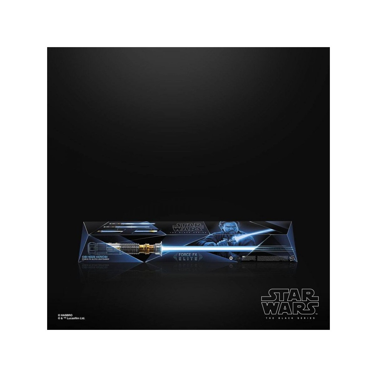 Hasbro - Obi-Wan Kenobi Force Fx Lightsaber Laserschwert - Black Serie Replica Elite