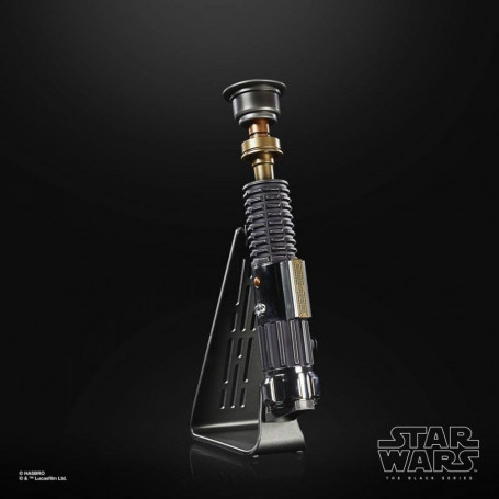 Hasbro - Obi-Wan Kenobi Force Fx Lightsaber Laserschwert - Black Serie Replica Elite