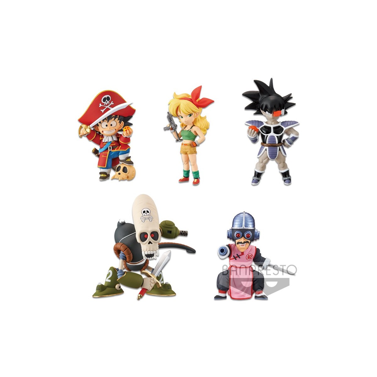 Banpresto Dragonball - WCF - TREASURE RALLY Vol.3 - Serie von 5 Figuren