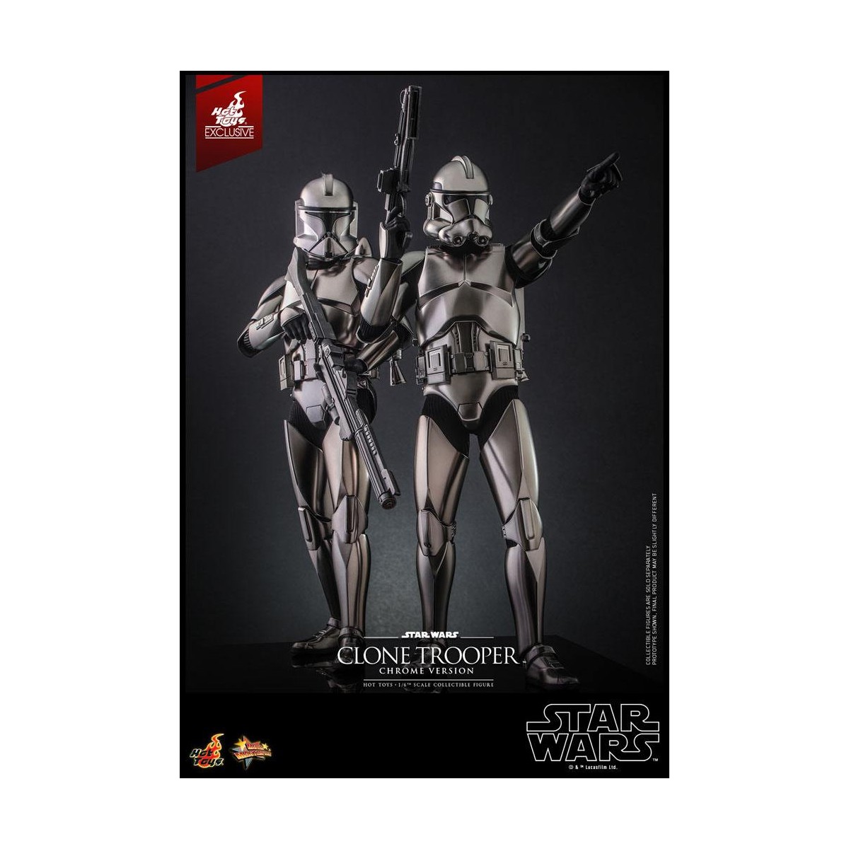 Hot toys Star Wars - Clone Trooper Chrome Version 1/6 2022 Convention Exclusive