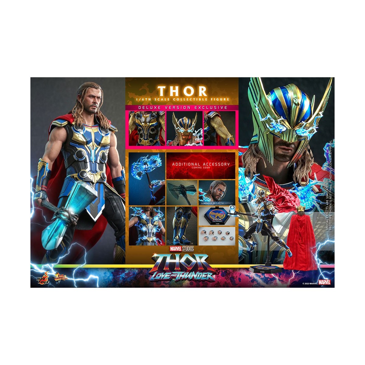 Hot Toys - THOR Deluxe Version - Thor: Love and Thunder Masterpiece Figurine 1/6 