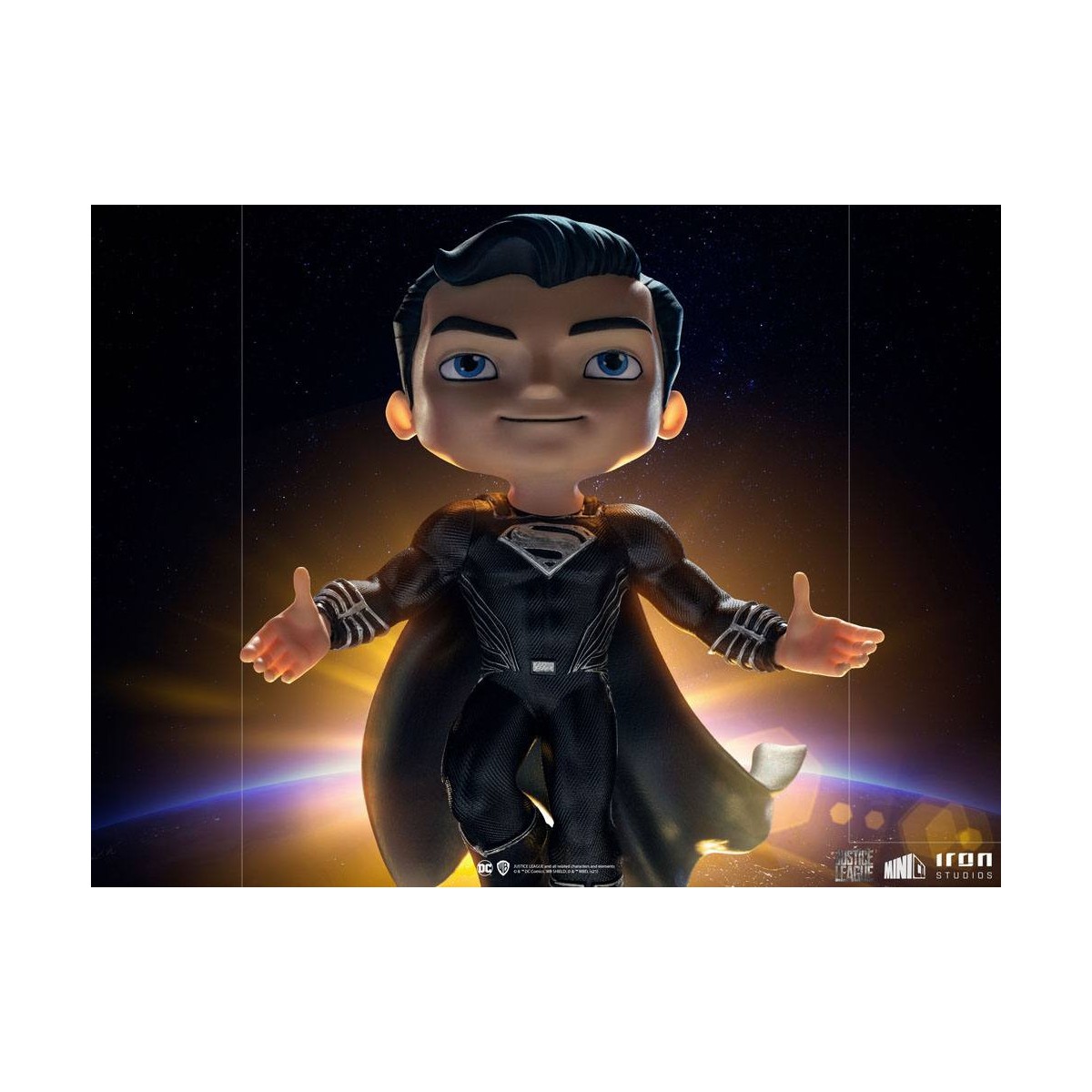 Iron Studios - Justice League Deluxe Superman Black - Mini Co.